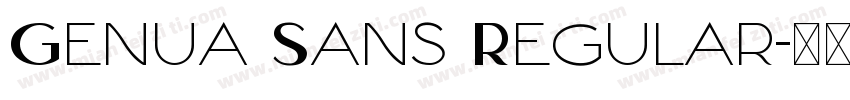 Genua Sans Regular字体转换